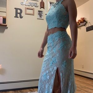 Beautiful two piece prom dress